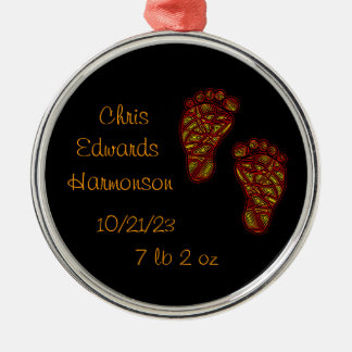BabyFootprints Ornament Aus Metall
