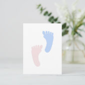 BabyFootprints Postkarte (Stehend Vorderseite)