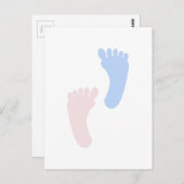 BabyFootprints Postkarte (Vorne/Hinten)