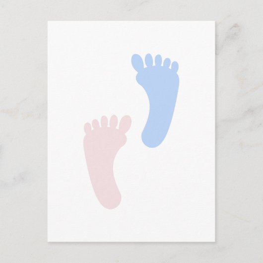 BabyFootprints Postkarte (Vorderseite)