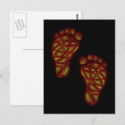 BabyFootprints Postkarte (Vorne/Hinten)