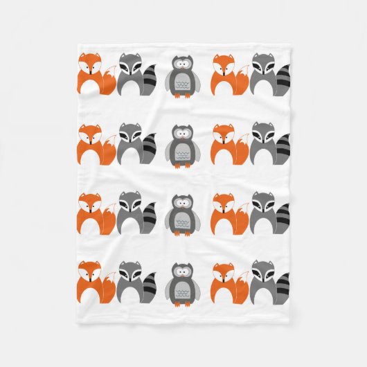 Babyfox-EuleRaccoonthrow-Fleece-Decke " Fleecedecke (Vorderseite)