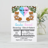 Babyfox mit Mutter-Kind-Spielen - Hinweise zur Ges Einladung (Stehend Vorderseite)