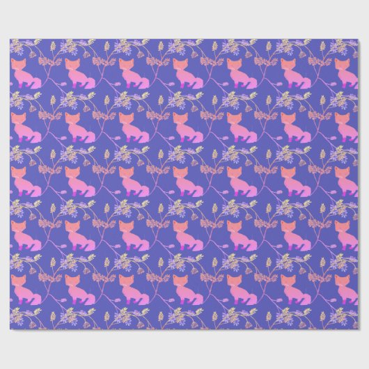 Babyfox-Nacht Geschenkpapier (Flach)