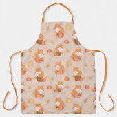 Babyfox und Herbstblätter Schürze (Vorderseite)