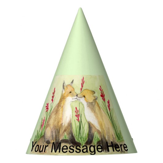 Babyfüchse Party-Hut Partyhütchen (Vorderseite)