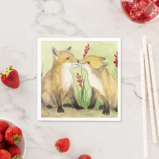 Babyfüchse Serviette (Beispiel)