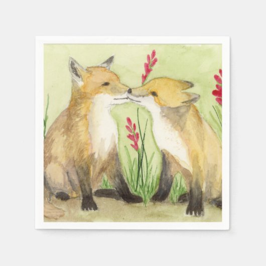 Babyfüchse Serviette (Vorderseite)