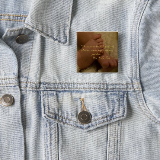 Babyfuß Button (Beispiel)