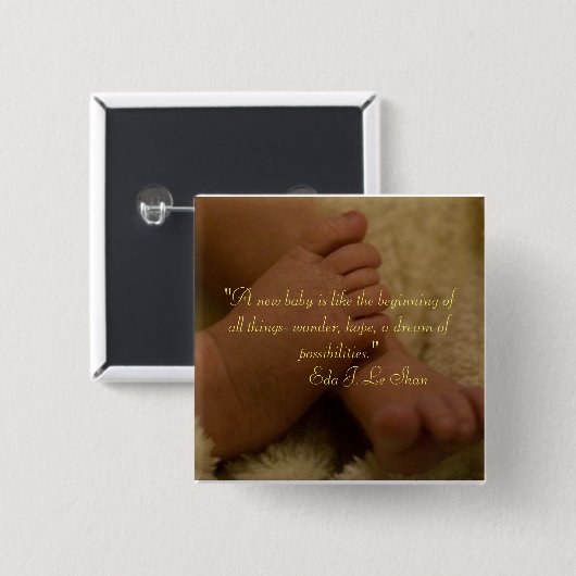 Babyfuß Button (Vorne & Hinten)