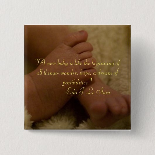 Babyfuß Button (Vorderseite)