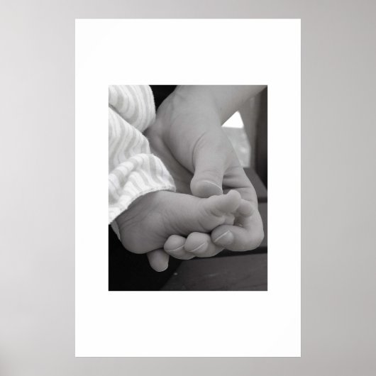 Babyfuß Poster (Vorne)