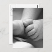 Babyfuß Postkarte (Vorne/Hinten)