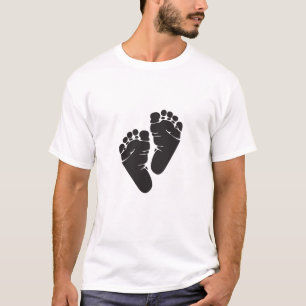 Babyfuß-Silhouette T-Shirt