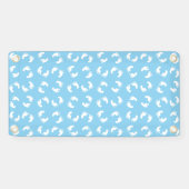 Babyfußabdrücke, Babyfuß, Fußstapfen, Blau, Junge Banner (Horizontal)