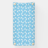 Babyfußabdrücke, Babyfuß, Fußstapfen, Blau, Junge Banner (Vertikal)