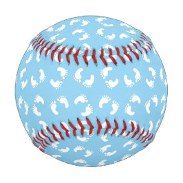 Babyfußabdrücke, Babyfuß, Fußstapfen, Blau, Junge Baseball