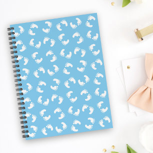 Babyfußabdrücke, Babyfuß, Fußstapfen, Blau, Junge Planer