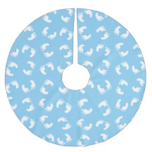 Babyfußabdrücke, Babyfuß, Fußstapfen, Blau, Junge