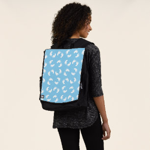 Babyfußabdrücke, Babyfuß, Fußstapfen, Blau, Junge Rucksack