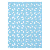 Babyfußabdrücke, Babyfuß, Fußstapfen, Blau, Junge Tischdecke (Vorderseite)
