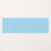 Babyfußabdrücke, Babyfuß, Fußstapfen, Blau, Junge Yogamatte (Vorderseite (Horizontal))