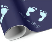 Babyfußabzüge (Junge) Geschenkpapier (Rolleneckpunkt)