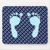 Babyfußabzüge (Junge) Mousepad (Vorne)