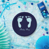 Babyfußabzüge (Junge) Pappteller (Party)