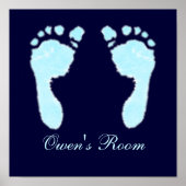 Babyfußabzüge (Junge) Poster (Vorne)