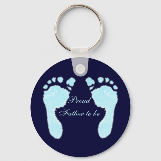 Babyfußabzüge (Junge) Schlüsselanhänger (Vorderseite)