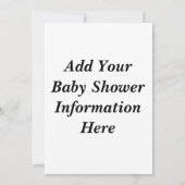 Babyfußabzüge Kinderdusche Einladung (Rückseite)