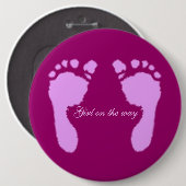 Babyfußabzüge (Mädchen) Button (Vorne & Hinten)