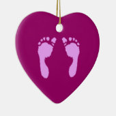 Babyfußabzüge (Mädchen) Keramikornament (Rechts)