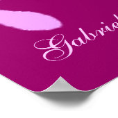 Babyfußabzüge (Mädchen) Poster (Ecke)