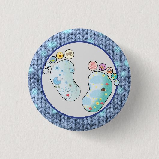 Babyfüsse Button (Vorderseite)