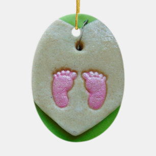 Babyfüße der Liebe I Keramik Ornament