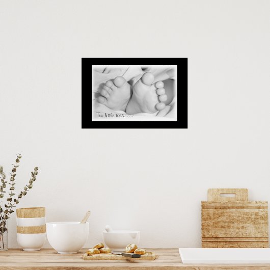 Babyfüße Poster (Küche)