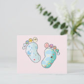 Babyfüsse Postkarte (Stehend Vorderseite)