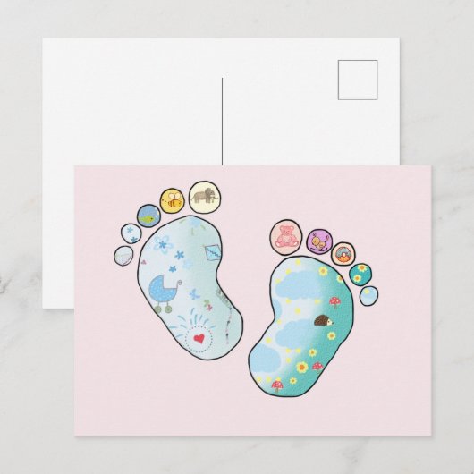Babyfüsse Postkarte (Vorne/Hinten)