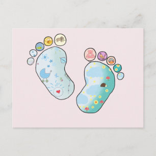 Babyfüsse Postkarte