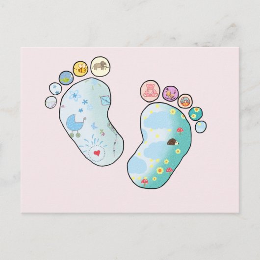 Babyfüsse Postkarte (Vorderseite)