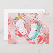 Babyfüsse Postkarte (Vorne/Hinten)