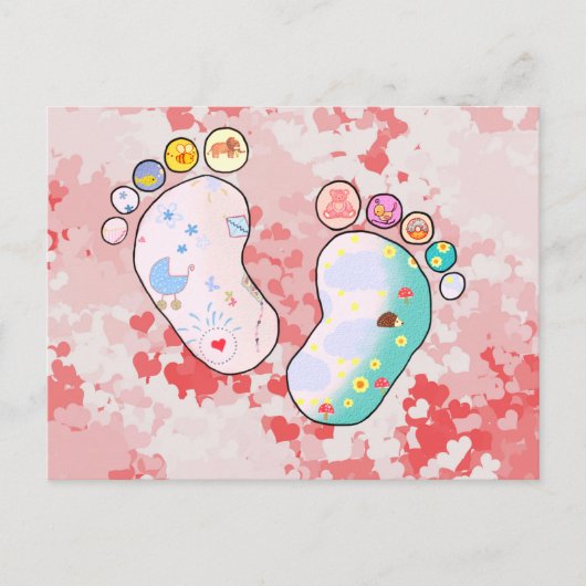 Babyfüsse Postkarte (Vorderseite)