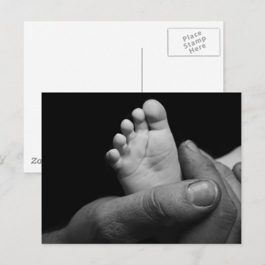 Babyfüße Postkarte (Vorne/Hinten)