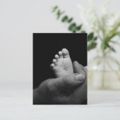 Babyfüße Postkarte (Stehend Vorderseite)