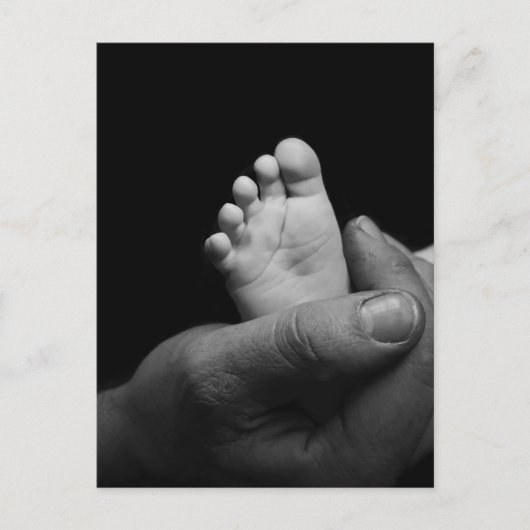 Babyfüße Postkarte (Vorderseite)