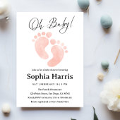 Babyfüßer Babydusche Einladung