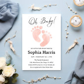 Babyfüßer Babydusche Einladung