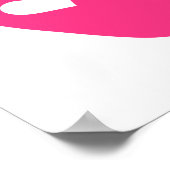 Babyfußherzen Poster (Ecke)